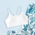 thumbnail image 6 of Bikini Sets for Teens Girls Swimsuit 3 Piece Bathing Suit Criss Cross Bikini Set Girls' Swimwear with Shorts 7-16T, 6 of 6
