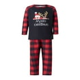 thumbnail image 3 of T-Shirt à Manches Longues Imprimé de Bande Dessinée Santa Claus Elk + Ensemble Pantalon Décontracté, 3 of 8