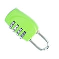 thumbnail image 3 of Kenally Office 4-digit Combination Lock Camping Business Locker Trip Accessories Suitcase Luggage Security Gate Door Resettable Padlock Herramientas y ferretería Verde, 3 of 6