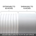 thumbnail image 4 of Fairnull Portable Air Conditioner Exhaust Hose 5.1/5.9 Inch Diameter Telescopic Anticlockwise Thread Pp Exhaust Vent, 4 of 9