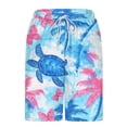 thumbnail image 3 of Nuoqisi Mens Swim Trunks Bathing Suit Mens Swimwear Shorts Quick Dry with Compression Liner Print Beach Board with Pocket and Drawstring, 3 of 6