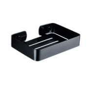 Stainless steel soap dish Soap dish Shelf Soap dish 304 stainless steel soap dish Punch / glue (black soap trickle--