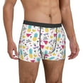 thumbnail image 5 of Men's Boxer Briefs, Summer Bird Pineapple Soft Comfy Mens Underwear Boxer Briefs Breathable With Widen Waist, 5 of 7