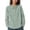*Mint Green, variant on ClodeEU Women's Linen Look Striped Asymmetric Top,Casual Loose Fit Button Down Shirt with Lapel Collar Black,Womens Plus XL
