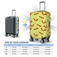 thumbnail image 6 of Kdxio Floral Squirrel Pattern Luggage Cover for Travel,Elastic and Durable,Fits 18-32 Inch,-No luggage included, 6 of 8