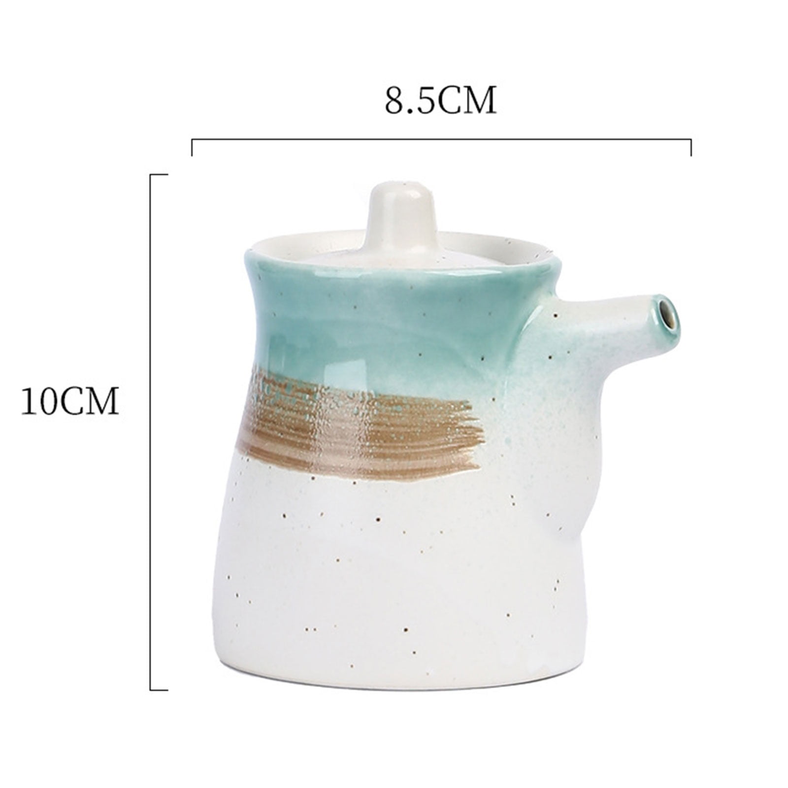 Storage Tank Maple Syrup Dispenser, Refillable Oil, Vinegar, Coffee Syrups Ceramic Japanese Storage Container for Restaurant Home