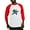 Red/White, variant on CafePress - G.I. Joe Snake Eyes And Scarl - Cotton Baseball Jersey, 3/4 Raglan Sleeve Shirt