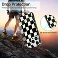 thumbnail image 6 of Phone Case for iPhone 12 Pro, Kawaii TPU Bumpers Back Phone Cover for iPhone 12 Pro (6.1 inch) Protective Cases Slim Cover, Black and White Grid, 6 of 13