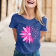 thumbnail image 2 of TSADFHJI Hauts de Noël Femmes Drôle T-Shirt Imprimé à Manches Courtes Col Rond Haut Blouse m Marine, 2 of 5