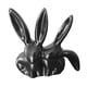 thumbnail image 5 of Estatua de conejo, decoración de conejito, lindo adorno, figura de conejo nórdico, animal de resina negro, 5 of 9