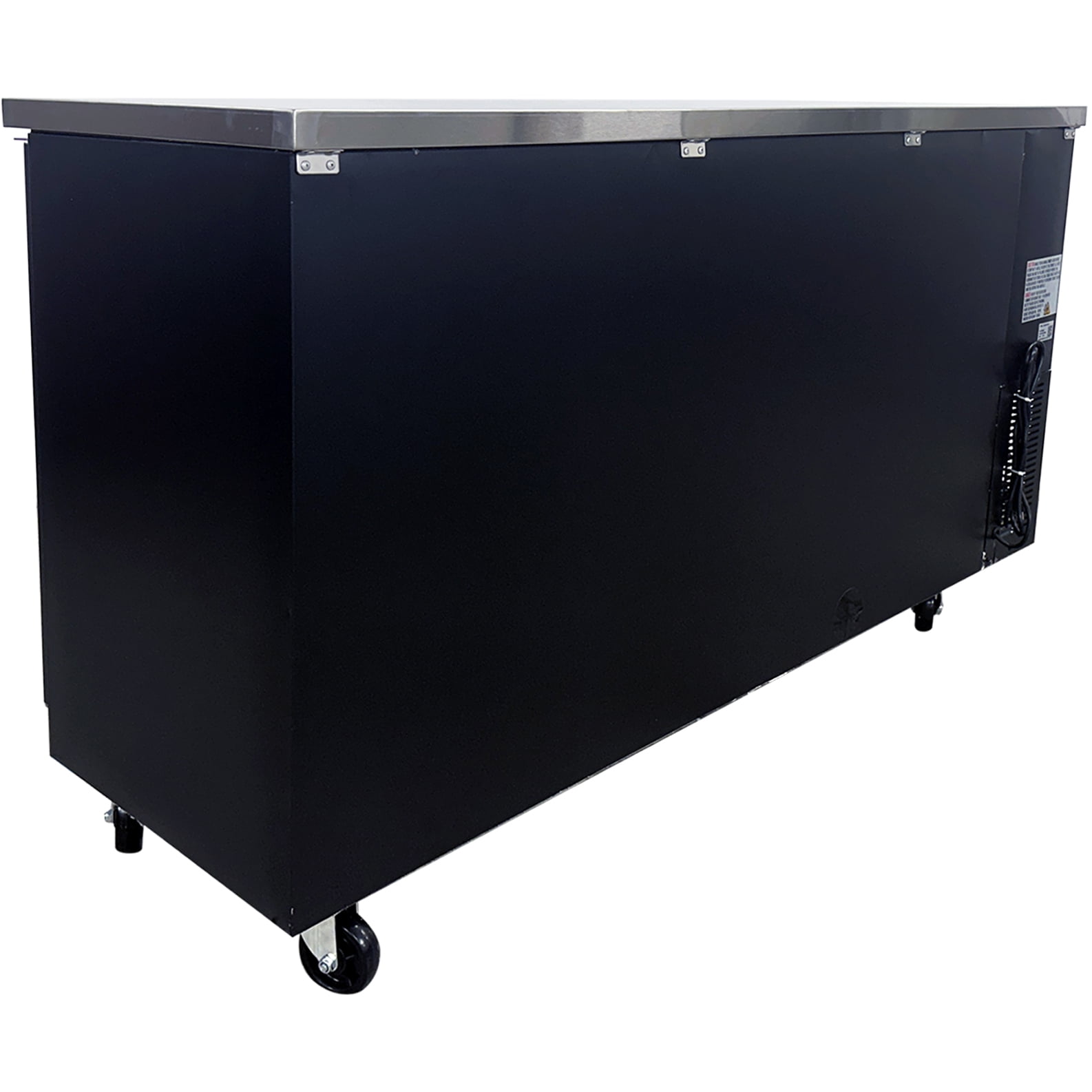 72" Commercial Back Bar Cooler,20Cu.Ft Triple-Door Beverage Refrigerator with LED Lighting & Auto Defrost