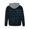 thumbnail image 4 of Men's Hoodies Colorblock Pullover Casaul Long Sleeve Drawstring Midweight Hooded Sweatshirt with Kangaroo Pocket, 2XL Navy #3, 4 of 6