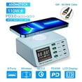 thumbnail image 2 of W Multi USB Charging Station, USB Fast Charge Charger QC3.0 PD PPS Wireless Charger ,Portable Station, 2 of 8