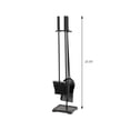 thumbnail image 5 of Modern Ember Harper 27.75" H 4-Piece Fireplace Tool Set - Black, 5 of 8