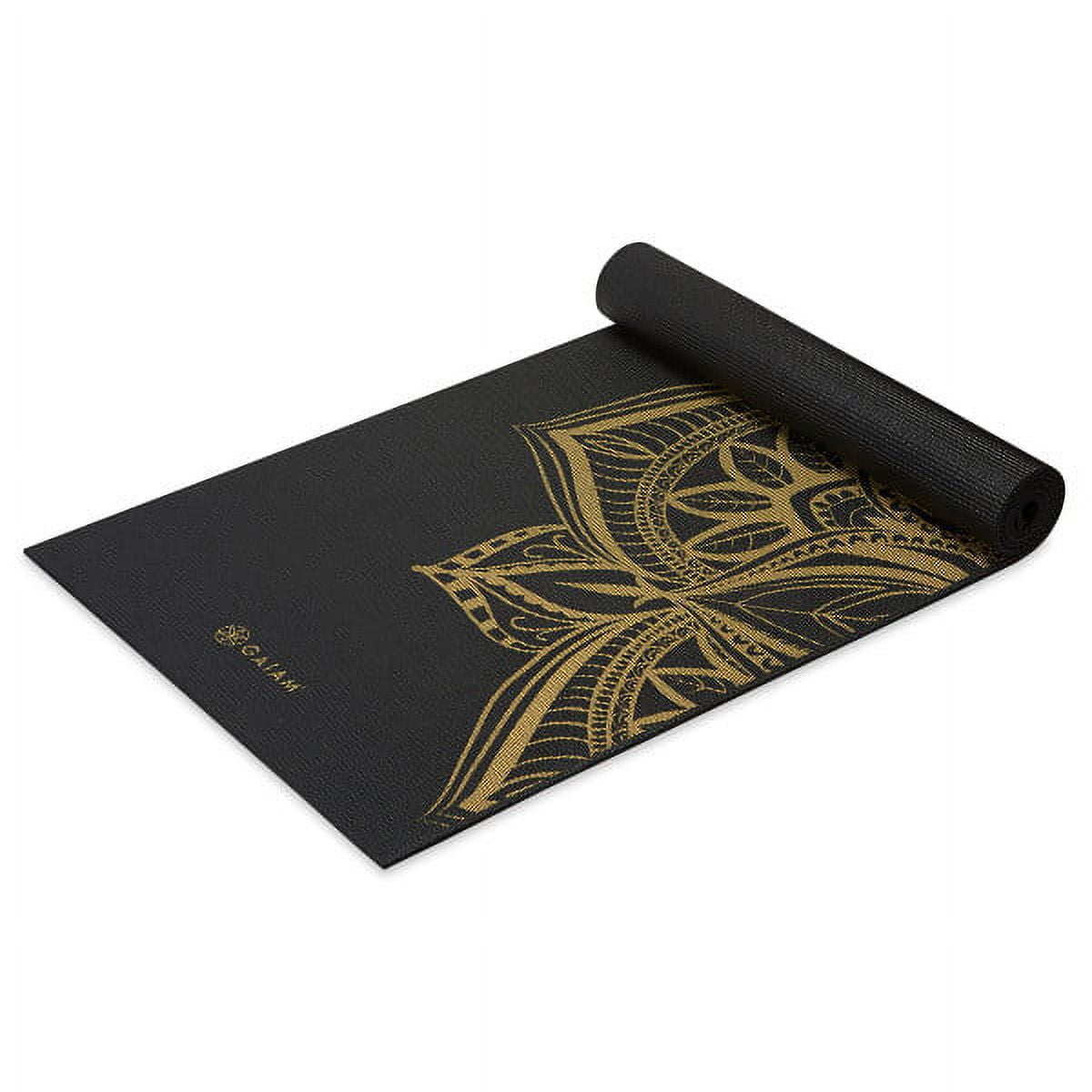 Gaiam Metallic Yoga Mat, Bronze Medallion, 6mm