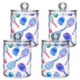 thumbnail image 2 of High-value clear storage jars keep life organized and within reach one sizex4 Pastel Court Sports Tile, 2 of 7