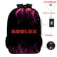thumbnail image 3 of Roblox Mochila De estudiante con estampado 3D Digital periférico de juego, mochila a todo color USB, de doble capa bolsa con cremallera, gran capacidad, 3 of 4
