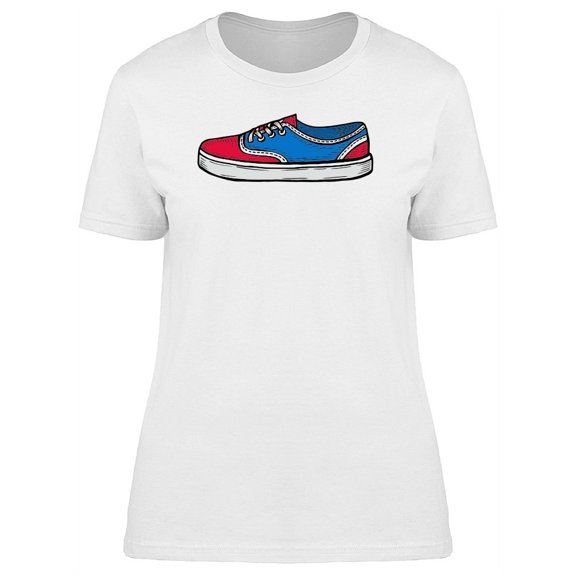 Red And Blue Sneakers Tee Men's -Image by Shutterstock