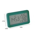 thumbnail image 3 of Reloj despertador digital con pantalla LCD, termómetro, higrómetro, monitor digital de temperatura y humedad, alarma con función de repetición y reloj inteligente, calendario y reloj electrónico., 3 of 6