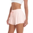 thumbnail image 2 of TRUNZI Running Shorts for Women with Pockets Flowy High Waist Drawstring Quick Dry Women Summer Workout Shorts Pink XS, 2 of 4