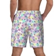 thumbnail image 4 of Balery Butterflies on Polka Dots Mens Swim Trunks Swim Shorts for Men Quick Dry Inseam Beach Shorts with Compression Liner Pocket-XX-Large, 4 of 9