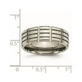 thumbnail image 6 of Titanium 8mm Grooved Polished Band, 6 of 6