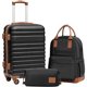 thumbnail image 3 of Luggage Sets Suitcase Set 3 Piece Luggage Set Carry On Hardside Luggage with TSA Lock Spinner Wheels ( 3 piece set (BP/TB/20)) ShopWise Round, 3 of 6