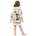 thumbnail image 7 of FORMRS Niños Bathrobe Unisex Hooded Robe Soft Plush Pajamas Sleepwear, Size 7-9T, Cartoon Halloween Cat, 7 of 7
