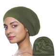 thumbnail image 2 of ROZYARD Silky Lined Sleeping Caps Bonnet for Curly Hair and Braids Stay On All Night, 2 of 21