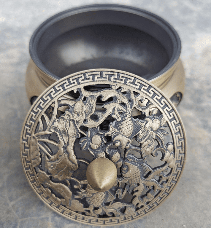 Vintage Bronze Buddha Censer Incense Burner Unique Ritual  Incense holder, Tibet culture Brass Ash catcher censer Incensory Decorative kk069