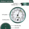 thumbnail image 4 of 57mm Mini Round Wall Mounted Household Alloy Aluminum Analog (Silver), 4 of 4