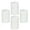 White, variant on NestE 4 Packs Unscented 2x3 Inch White Pillar Candles, Small Dripless Cylinder Wax Candles for Home Wedding Party Table Holiday Spa Decor - 24 Hours Burn Time