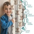 thumbnail image 3 of Blackout Kids Curtains,Beige Highland Cow Pattern Childrens Insulated Curtains Set Of 2,Bedroom Essentials,Toddler Room Decor 52"x63", 3 of 5