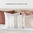 thumbnail image 4 of Noble Linens 2-Pack Cotton Slub Decor Throw Pillows - Distressed Floral Rose, 4 of 4