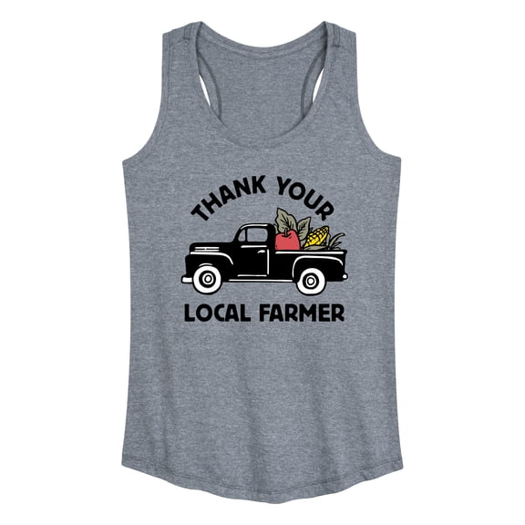 Instant Message - Thank Your Local Farmer - Women's Racerback Tank Top