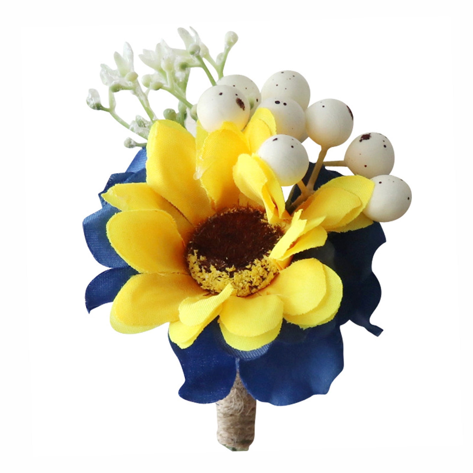Wedding Groom Sunflower Boutonniere Corsage Wrist Flower Wedding Party Supplies 