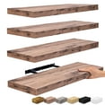 thumbnail image 1 of Sorbus Wall Mounted Floating Shelves for Wall Décor - Large 24 Inch, 3 Pack, Mahogany, 1 of 6