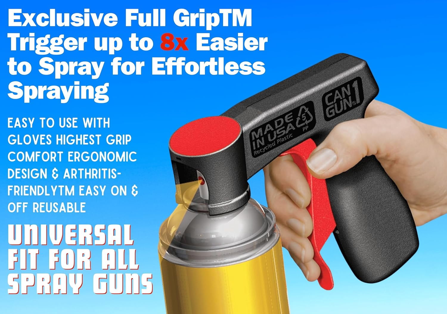 Fluid Film 11.75 oz Penetrating Oil Spray 6 Pack, Spray Can Extension Wand, Can-Gun1 Premium Can Tool Aerosol Spray, FLAS11RD