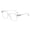 CLEAR SILVERY, variant on HHX Anti-Blue Light Glasses, 0 Degree Non-Prescription, Unisex Fashion Square Frame, Face Slimming Retro Eyeglasses for Computer Screen