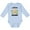 AE-Light Blue, variant on Cute Sloth I Love My Grammy with Green Leaves Boys or Girls Long Sleeve Baby Bodysuit