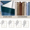 thumbnail image 3 of Blue Brown Kitchen Window Curtains, Swag Curtains Valance for Bedroom Living Room Bathroom, Farmhouse Wood Grain Vintage Vertical Striped Rod Pocket Window Curtain Block Drapes 2 Panels 36"x45", 3 of 9