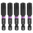 thumbnail image 1 of Uxcell 5pcs TT50 Torx Impact Screwdriver Bit 1/4" Hex Shank 2" Long Magnetic with Hole, 1 of 7
