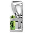thumbnail image 2 of FB Jewels Sterling Silver Rhodium-plated Peridot Pendant, 2 of 4