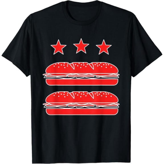 Men's T Shirt，Graphic Tees Tops，Funny Meme T-Shirt，Sub Sandwich Design，Fashion，cotton，black，S-5XL