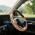 thumbnail image 4 of Western Steering Wheel Cover,Retro Western Cowboy Car Universal Steering Wheel Cover,Embossed Hand-Painted Leather Western Car Accessories, for Women Man, Anti- Design Easy to Install (E), 4 of 7