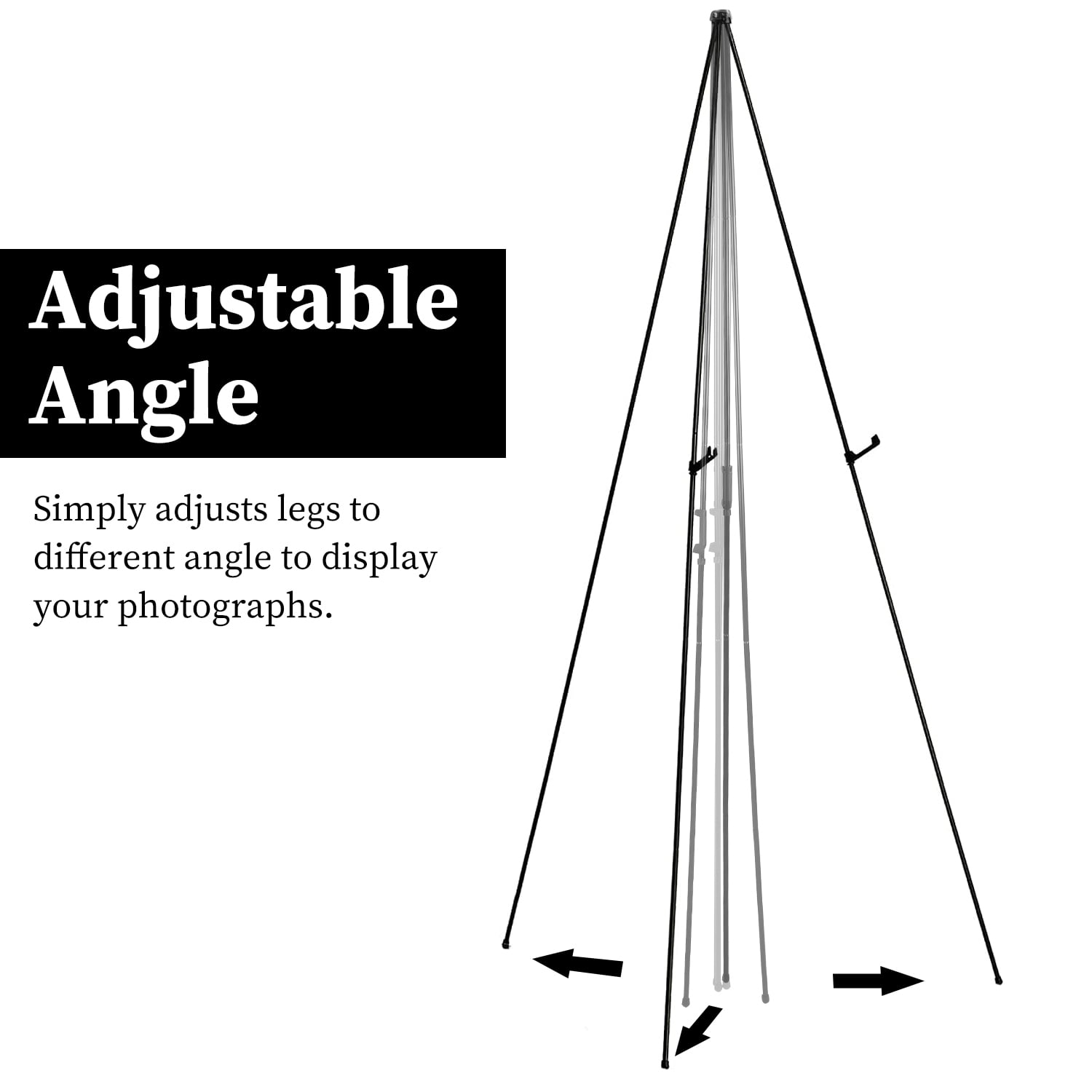 iMounTEK 61" High Steel Easy Folding Display Easel, Instantly Collapses, Adjustable Display Holders, 2 Packs