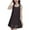 Black, variant on Women's Dresses Midi Tank Top Dress with Round Neck Sleeveless Lightweight Solid Basic Simple Essentials Summer Beach Fashion Club Vacation Casual Outfit Plus Size