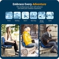 thumbnail image 7 of Reclining Stadium Seat Waterproof 6-Position Outdoor Bleacher Chair, 7 of 7
