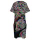 thumbnail image 4 of Vestido holgado de estilo de fiesta para mujer ropa de noche de lujo con bolsillo color negro arcoíris ropa de verano, 4 of 6