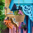 thumbnail image 3 of Hemoton Woven Hanging Plant Pot Hanging Flower Pot Home Balcony Flowerpot Garden Flowerpot, 3 of 8